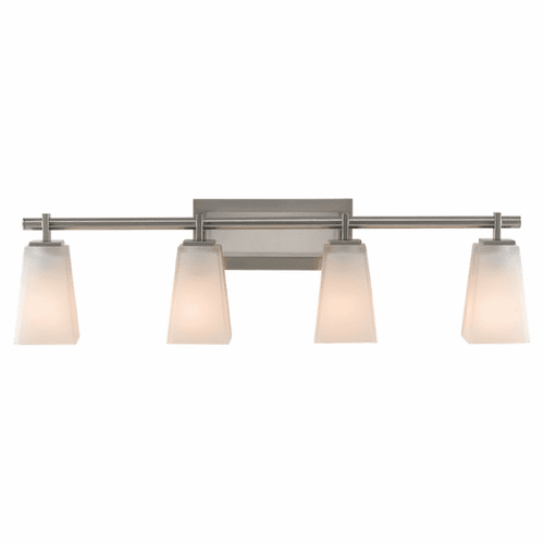 Feiss Clayton 4-LT Vanity - Brushed Steel - VS16604-BS