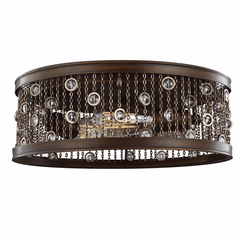 Feiss Colorado Springs 3-LT Flush Mount - Chestnut Bronze - FM449CSTB Feiss Colorado Springs 3-LT Flush Mount - Chestnut Bronze - FM449CSTB