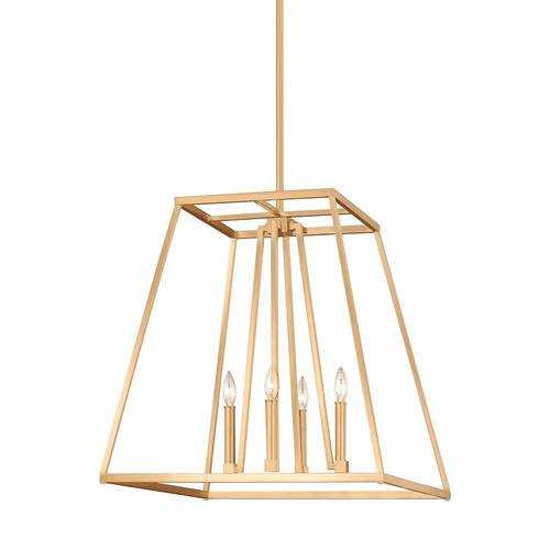 Feiss Conant 4-LT Chandelier - Gilded Satin Brass - F3151/4GSB