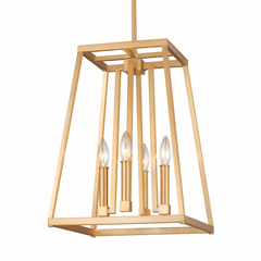 Feiss Conant 4-LT Mini-Pendant - Gilded Satin Brass - F3149/4GSB Feiss Conant 4-LT Mini-Pendant - Gilded Satin Brass - F3149/4GSB