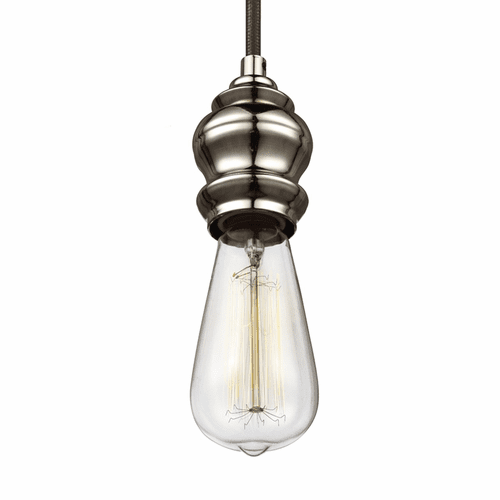 Feiss Corddello 1-LT Mini-Pendant - Aged Pewter - P1368AGP