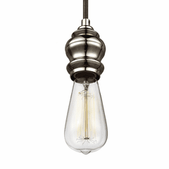 Feiss Corddello 1-LT Mini-Pendant - Aged Pewter - P1368AGP