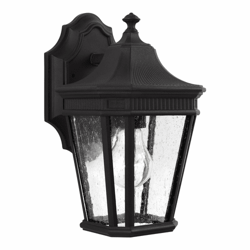 Feiss Cotswold Lane 1-LT Wall Lantern - Black - OL5420BK