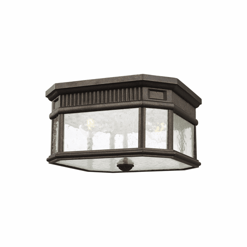 Feiss Cotswold Lane 2-LT Outdoor Flush Mount - Grecian Bronze - OL5433GBZ