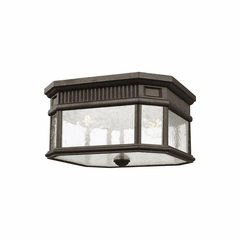 Feiss Cotswold Lane 2-LT Outdoor Flush Mount - Grecian Bronze - OL5433GBZ