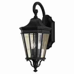 Feiss Cotswold Lane 2-LT Wall Lantern - Black - OL5401BK Feiss Cotswold Lane 2-LT Wall Lantern - Black - OL5401BK
