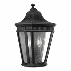 Feiss Cotswold Lane 2-LT Wall Lantern - Black - OL5423BK
