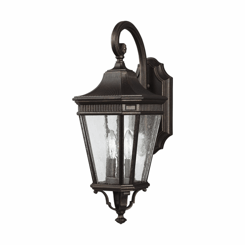 Feiss Cotswold Lane 2-LT Wall Lantern - Grecian Bronze - OL5421GBZ