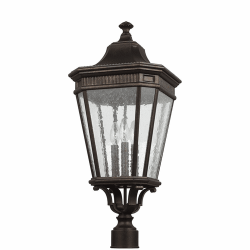 Feiss Cotswold Lane 3-LT Large Post Lantern - Grecian Bronze - OL5428GBZ
