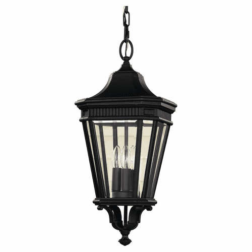 Feiss Cotswold Lane 3-LT Outdoor Pendant - Black - OL5411BK