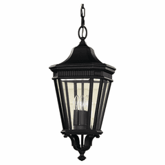 Feiss Cotswold Lane 3-LT Outdoor Pendant - Black - OL5411BK
