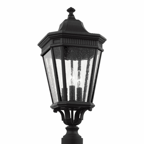 Feiss Cotswold Lane 3-LT Post Lantern - Black - OL5427BK