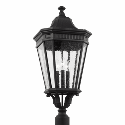 Feiss Cotswold Lane 3-LT Post Lantern - Black - OL5428BK