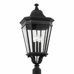 Feiss Cotswold Lane 3-LT Post Lantern - Black - OL5428BK Feiss Cotswold Lane 3-LT Post Lantern - Black - OL5428BK
