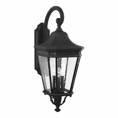 Feiss Cotswold Lane 3-LT Wall Lantern - Black - OL5424BK Feiss Cotswold Lane 3-LT Wall Lantern - Black - OL5424BK