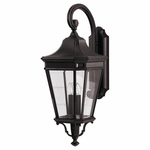Feiss Cotswold Lane 3-LT Wall Lantern - Grecian Bronze - OL5404GBZ