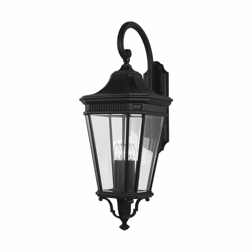 Feiss Cotswold Lane 4-LT Wall Lantern - Black - OL5405BK
