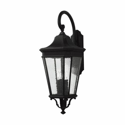 Feiss Cotswold Lane 4-LT Wall Lantern - Black - OL5426BK