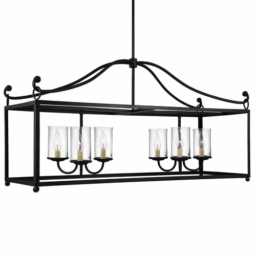 Feiss Declaration 6-LT Island Chandelier - Iron - F2971/6AF