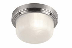 Feiss Elliot 1-Bulb Brushed Steel Flushmount - FM380BS