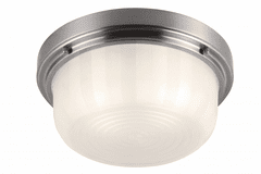 Feiss Elliot 2-Bulb Brushed Steel Flushmount - FM381BS Feiss Elliot 2-Bulb Brushed Steel Flushmount - FM381BS