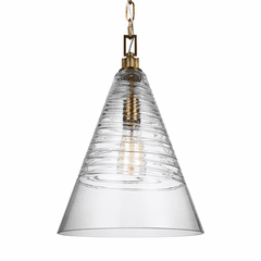 Feiss Elmore 1-LT Pendant - Burnished Brass - P1445BBS Feiss Elmore 1-LT Pendant - Burnished Brass - P1445BBS