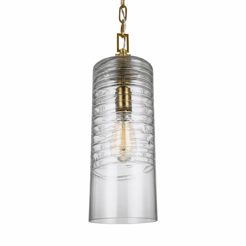 Feiss Elmore 1-LT Pendant - Burnished Brass - P1446BBS