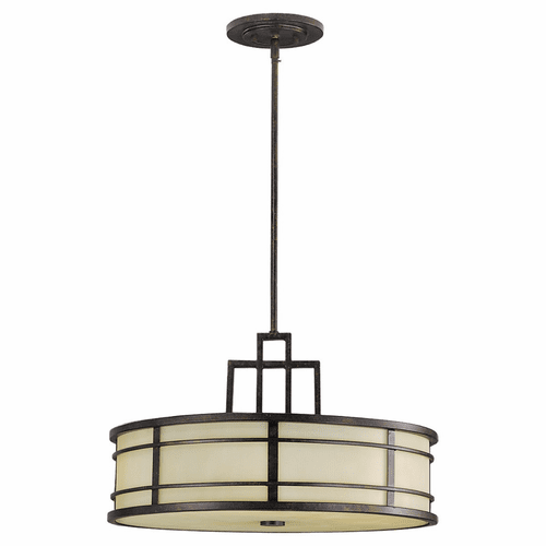 Feiss Fusion 3-LT Shade Pendant - Grecian Bronze - F2081/3GBZ