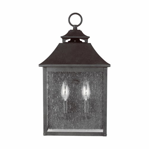 Feiss Galena 2-LT Pocket Wall Lantern - Sable - OL14400SBL