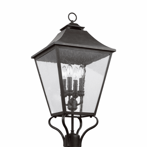 Feiss Galena 4-LT Post/Pier Lantern - Sable - OL14407SBL