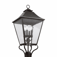 Feiss Galena 4-LT Post/Pier Lantern - Sable - OL14407SBL