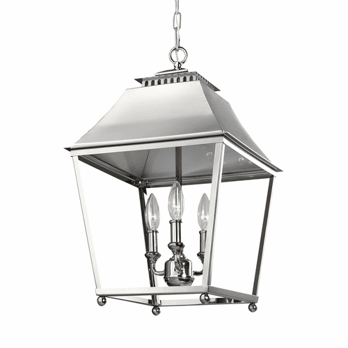 Feiss Galloway 3-LT Indoor Pendant - Polished Nickel - F3089/3PN