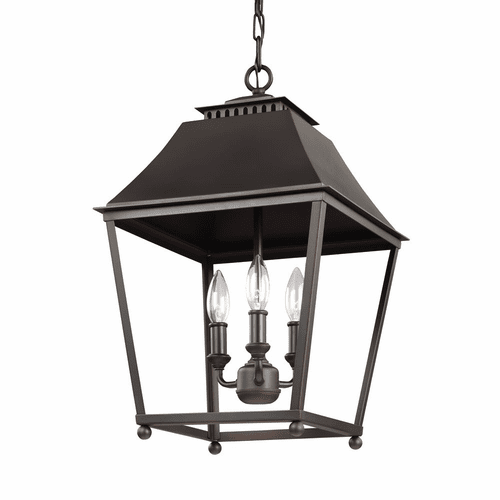 Feiss Galloway 3-LT Medium Lantern - Dark Copper / Copper - F3089/3DAC/AC