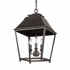 Feiss Galloway 3-LT Medium Lantern - Dark Copper / Copper - F3089/3DAC/AC