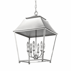 Feiss Galloway 6-LT Foyer Pendant - Polished Nickel - F3090/6PN