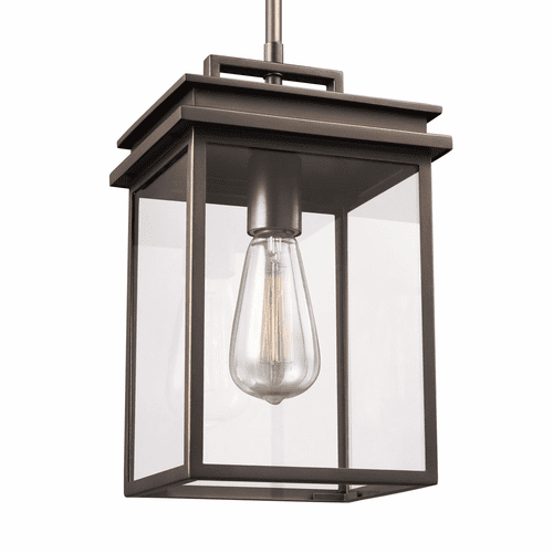 Feiss Glenview 1-LT Outdoor Lantern - Antique Bronze - OL13609ANBZ