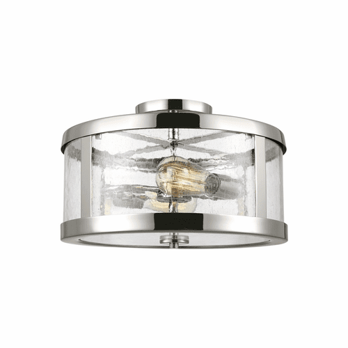 Feiss Harrow 2-LT Semi-Flush Mount - Polished Nickel - SF341PN