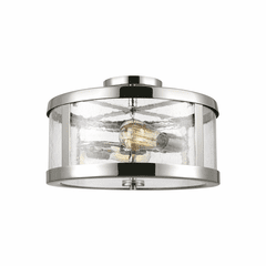 Feiss Harrow 2-LT Semi-Flush Mount - Polished Nickel - SF341PN Feiss Harrow 2-LT Semi-Flush Mount - Polished Nickel - SF341PN