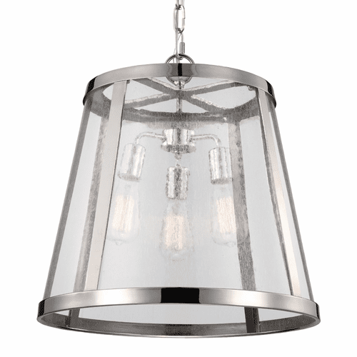 Feiss Harrow 3-LT Pendant - Polished Nickel - P1288PN
