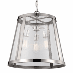 Feiss Harrow 3-LT Pendant - Polished Nickel - P1288PN Feiss Harrow 3-LT Pendant - Polished Nickel - P1288PN