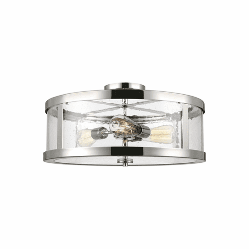 Feiss Harrow 3-LT Semi-Flush Mount - Polished Nickel - SF342PN