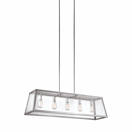 Feiss Harrow 5-LT Island Chandelier - Polished Nickel - F3073/5PN