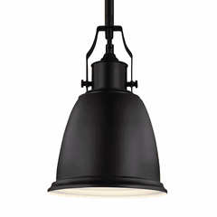 Feiss Hobson 1-LT Mini-Pendant - Oil Rubbed Bronze - P1357ORB Feiss Hobson 1-LT Mini-Pendant - Oil Rubbed Bronze - P1357ORB