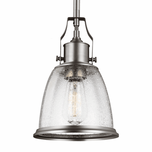Feiss Hobson 1-LT Mini-Pendant - Satin Nickel - P1354SN