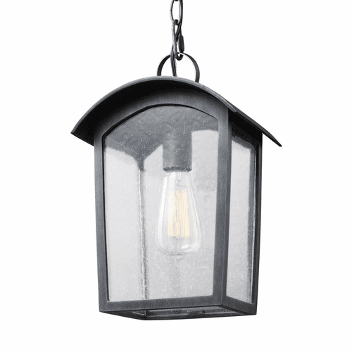 Feiss Hodges 1-LT Outdoor Lantern - Ash Black - OL13309ABLK