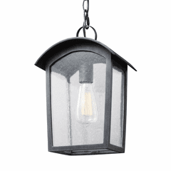 Feiss Hodges 1-LT Outdoor Lantern - Ash Black - OL13309ABLK