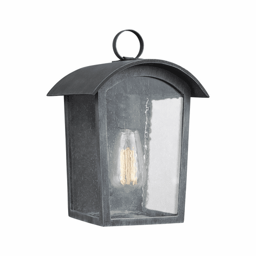 Feiss Hodges 1-LT Small Outdoor Wall Lantern - Ash Black - OL13300ABLK