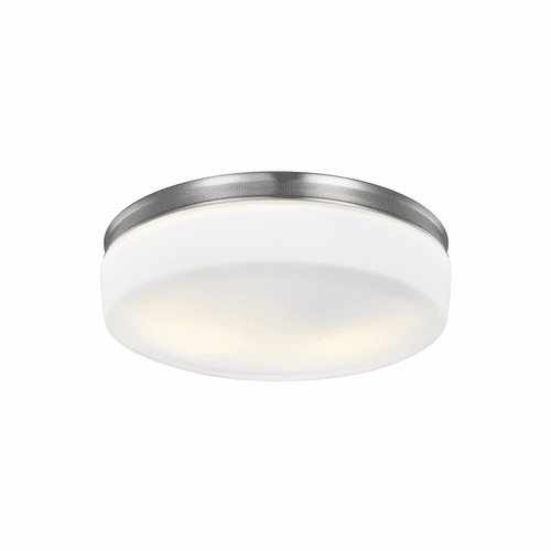 Feiss Issen 2-LT Flush Mount - Satin Nickel - FM504SN