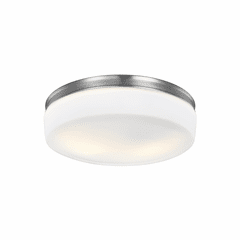 Feiss Issen 2-LT Flush Mount - Satin Nickel - FM504SN