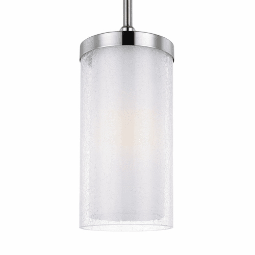 Feiss Jonah 1-LT Mini-Pendant - Satin Nickel / Chrome - P1334SN/CH